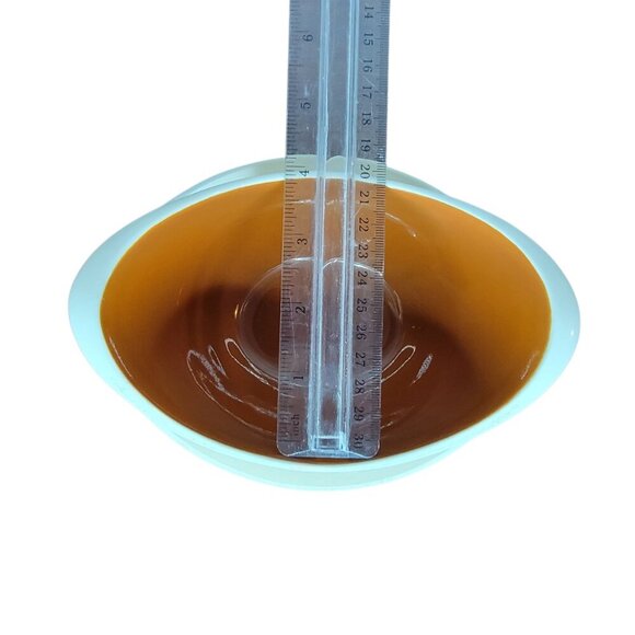 Mid-Century Modern Atomic Gravy Boat & Attached Underplate-- Fall Harvest Wheat - Picture 10 of 10